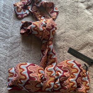 x REVOLVE Tammy Top in Rust Multi House of Harlow 1960